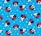 Springs Creative Patriotic Minnie Head Pack White Stars on Blue Price per Yard